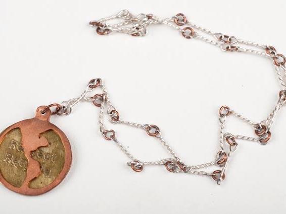 Earth Pendant and chain